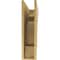 Ekena Millwork 7"W x 28"D x 28"H Thin New Brighton Rough Cedar Woodgrain TimberThane Corbel, Primed Tan CORUR07X28X28NEBRCPR - alternate 4